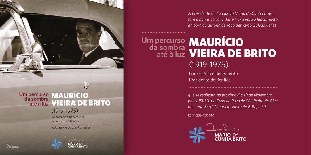 imagem post Sessões de apresentação da biografia de Maurício Vieira de Brito, de João Bernardo Galvão Teles